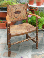 Canneur de fauteuil avec dossier soleil